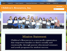 Tablet Screenshot of childrensresources.net